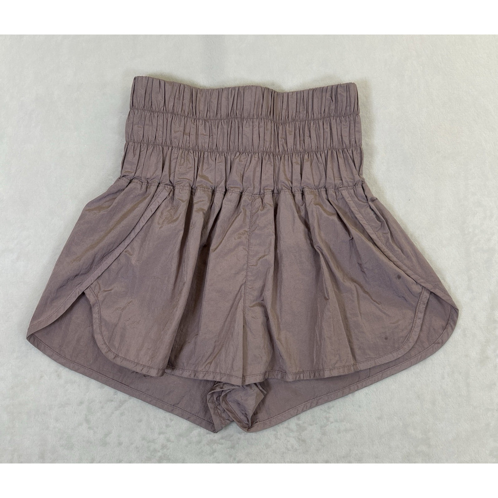 Free People Movement The Way Home Shorts Women's Sz XS Mauve High Waist Athletic
